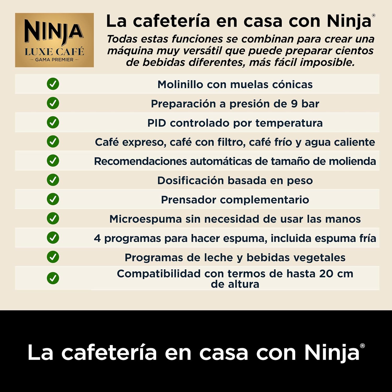 Cafetera Ninja Expresso Luxe