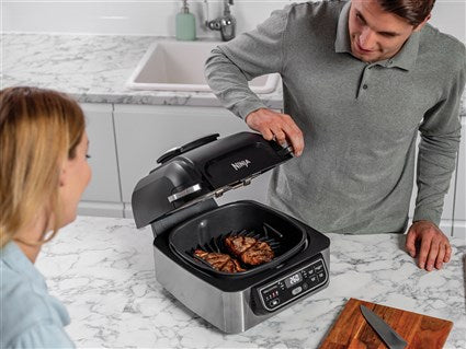 Parrilla de interior + freidora de aire 5 en 1